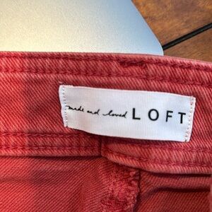 Ann Taylor loft red pants size 27